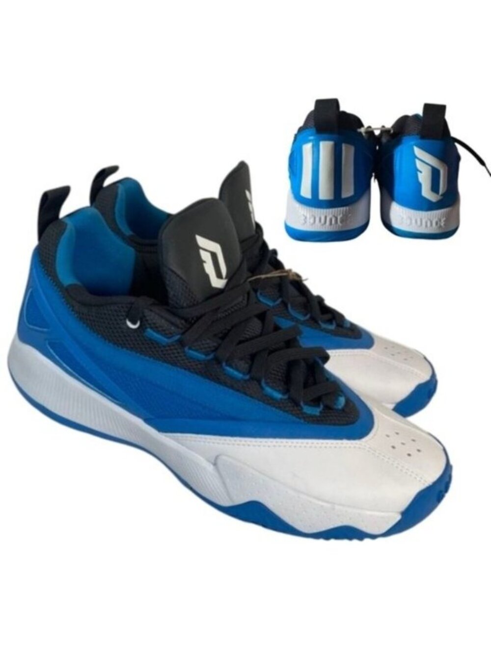 Adidas Dame Certified 2 Men 13 Low Lillard Black Solar Blue Basketball 0826